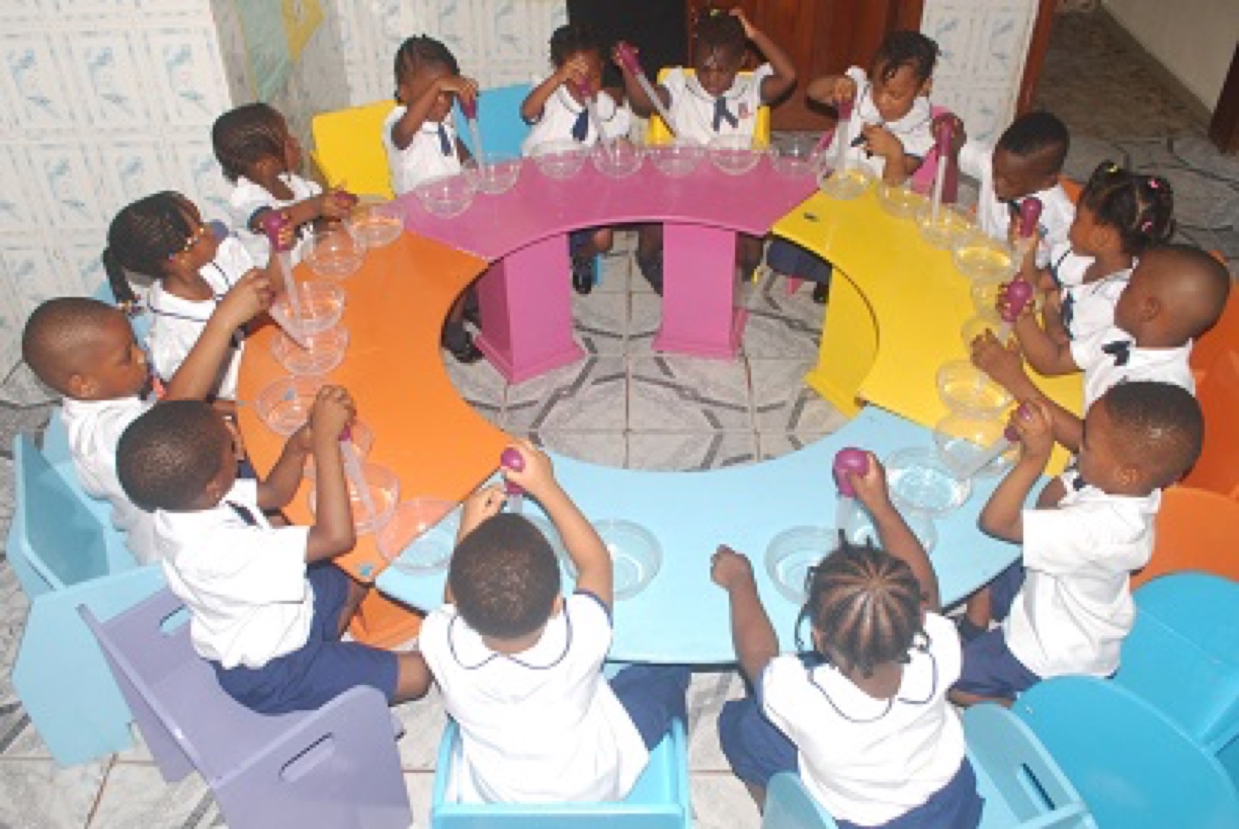 Pupils at Beryl Brooks Premier School